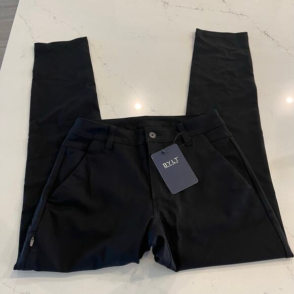 NWT BYLT Basics Everyday Pant 2.0 Slim Fit Black Size 30 - Picture 4 of 12